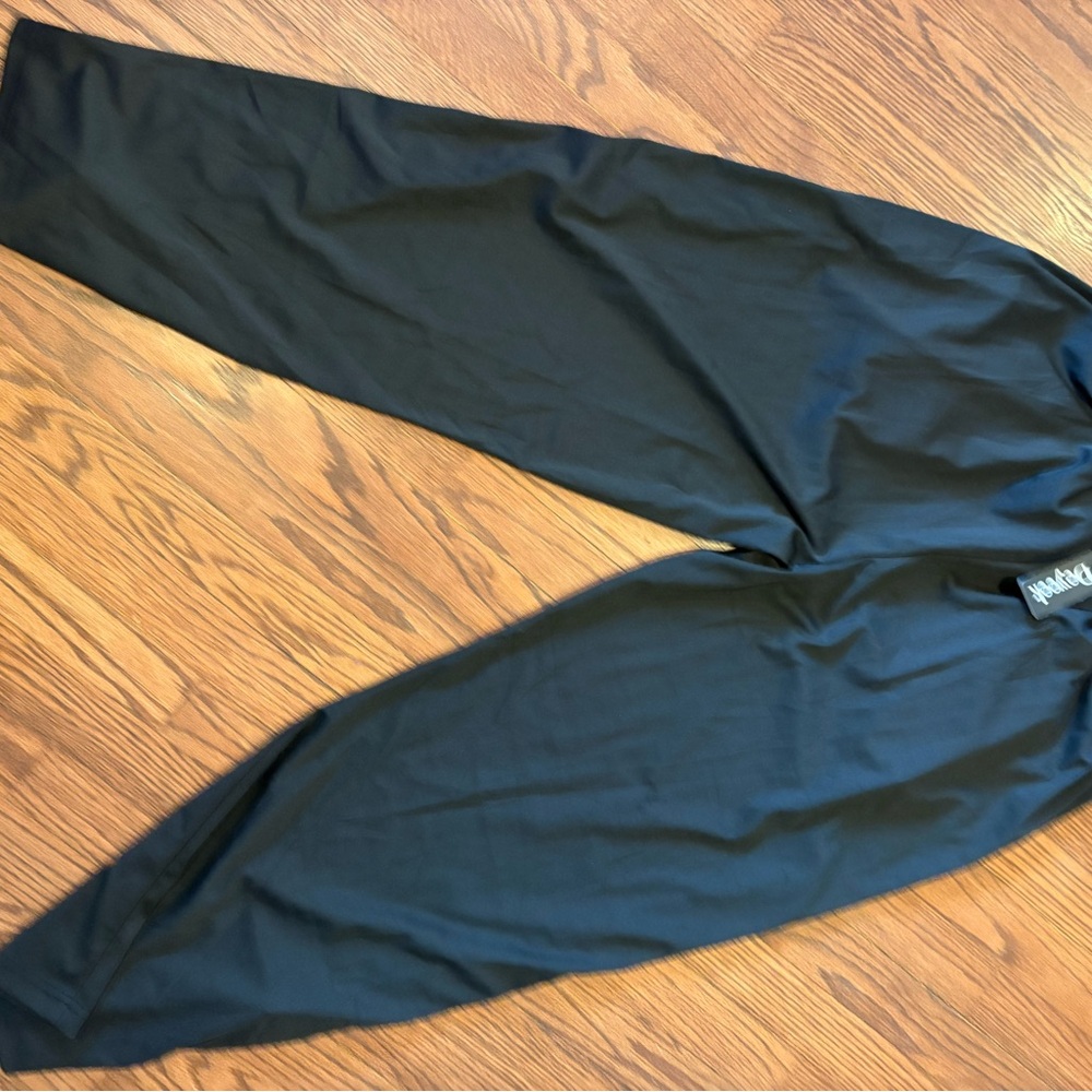 Dyeek Men's Black Joggers with White Side Stripes - Picture 3 of 5